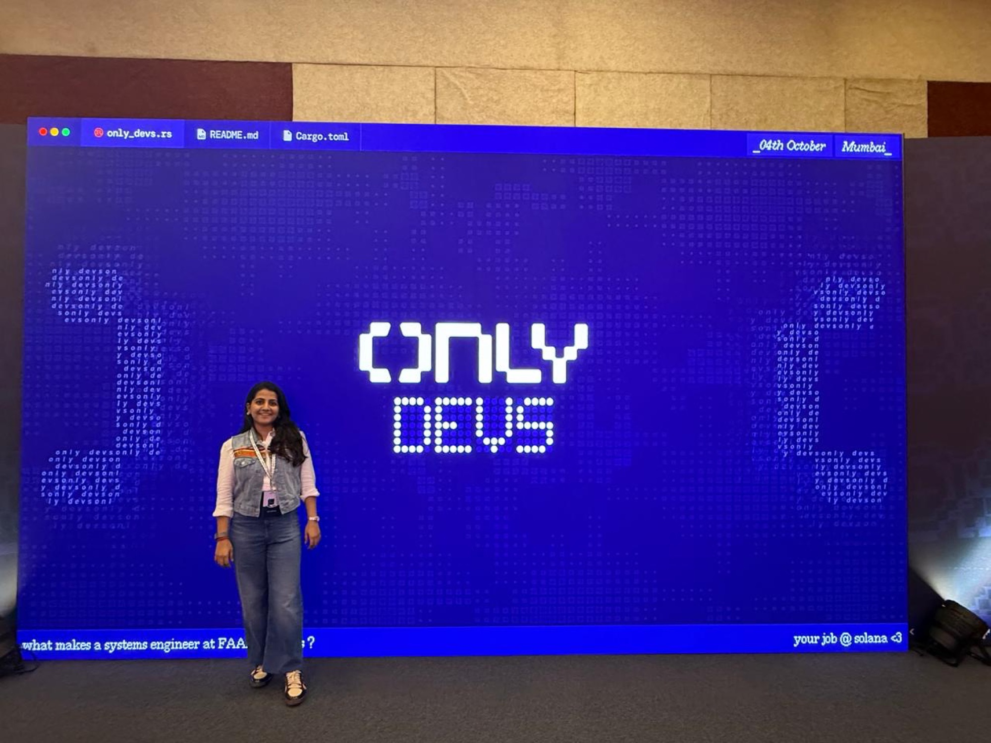 On the floor at OnlyDevs