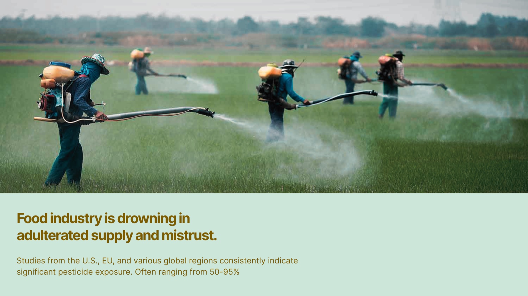 Food industry supply-chain problem slide