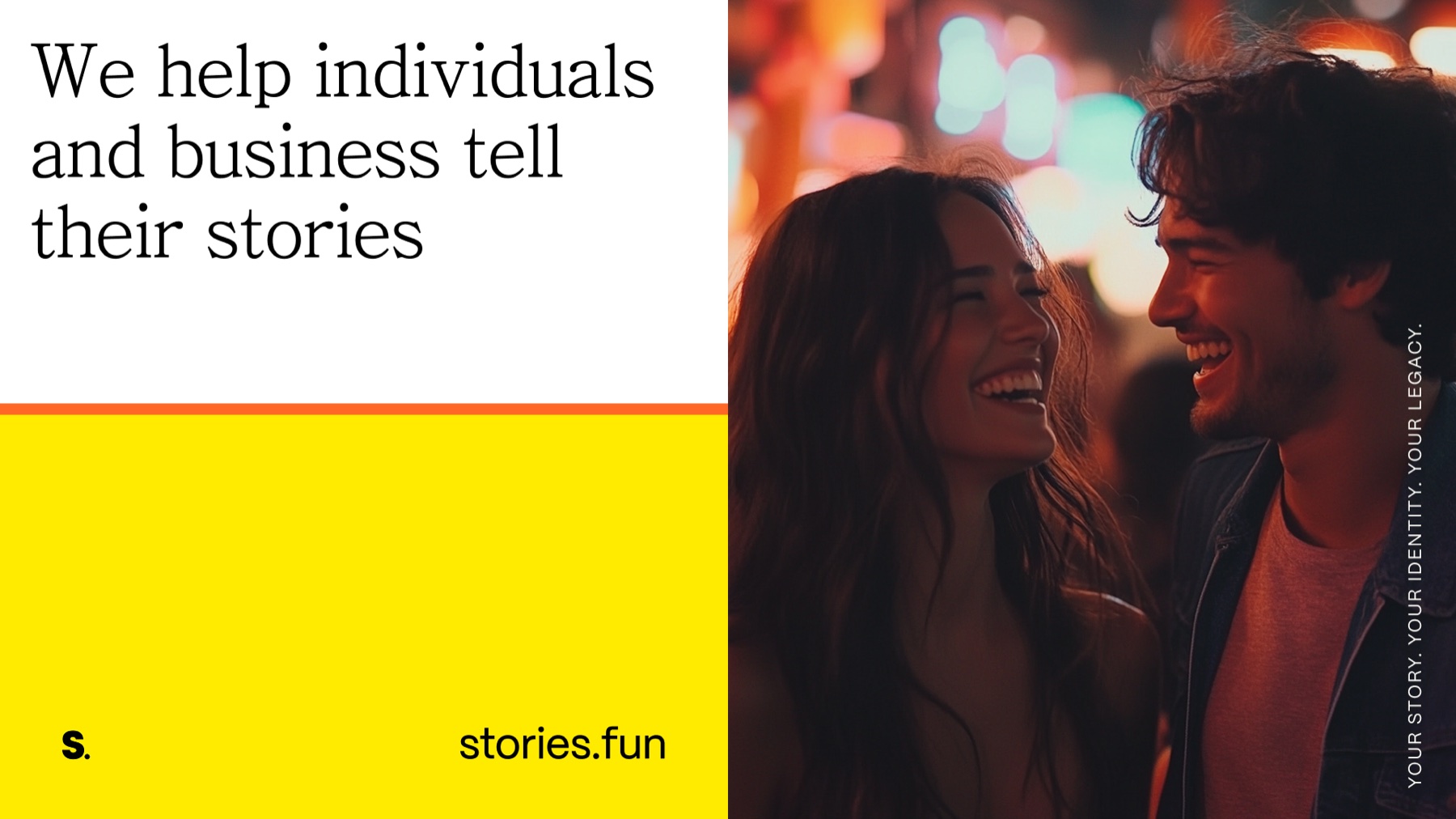 stories.fun, hero slide